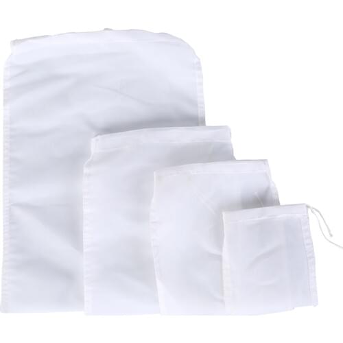 1pc Coffee & Tea Filter Fine Nylon Mesh Food Strainer & Cheese Maker Nut Milk Bag Reusable Commercial Food Grade