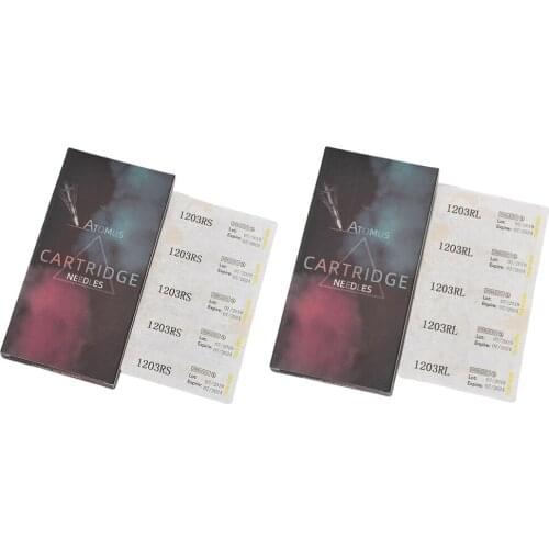 10Pcs 3RL/3RS Sterile Cartridges Tattoo Needles for Semi Permanent Make Up