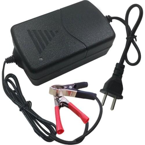 12V 1A Universal Portable Car Truck Motorcycle Alligators Clip Battery Charger Automatic Battery Charger 85cm Accessories