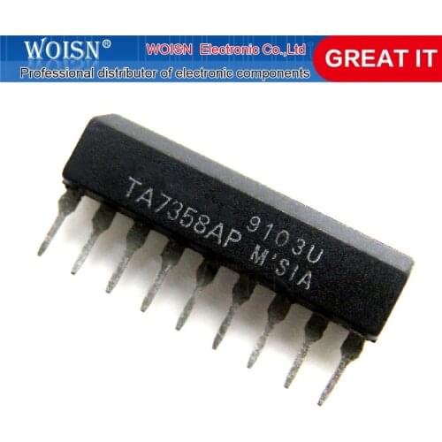 2pcs/lot TA7343AP TA7343 TA7358AP TA7358P TA7358 TA75458S TA75458 SIP-9 In Stock
