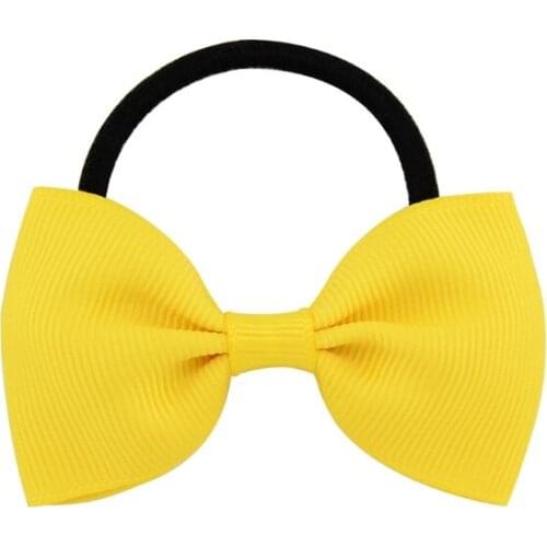 20pcs Baby Girls Boutique Hair Band Rope Bow Grosgrain Ribbon Elastic Headband C5AF