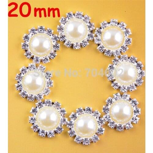 20pcs/lot High quality 20mm alloy button pear rhinestone buttons hair accessories for headband hair flowers PJ05