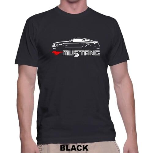 2019 Short Sleeve Cotton Man Ameircan Car Mustang Bullitt Classic Muscle Car Men and Women T-Shirt Multiple Color T Shirts