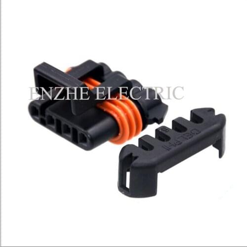 50SET wire connector female cable connector male terminal 4 pin connector Plugs sockets seal DJ7043Y-1.5-21