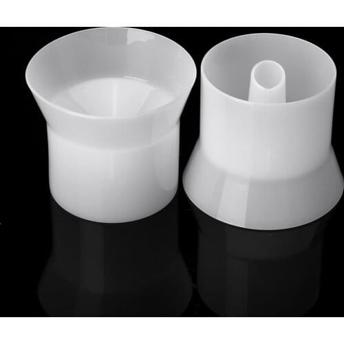 6Pcs Plastic Funnels Reusable White Sub-bottle Replacement Container Funnel Portable Travel Shower Gel Shampoo Sub-packing Tools