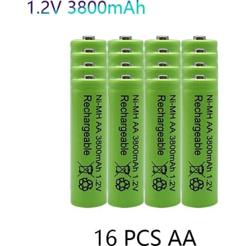 Brand new 1.2V 3800 MAH Ni MH AA rechargeable battery rechargeable Ni MH AA rechargeable toy microphone