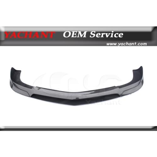 Car-Styling New Carbon Fiber Car Front Lip Fit For 2012-2013 W204 C63 Sedan Coupe RZ RBS II Style Front Bumper Lip Splitter