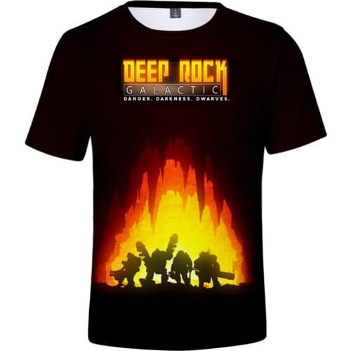 Deep Rock Galactic Game 3D Prints T-shirts Women Men Fashion Summer Short Sleeve Tshirts Hot Sale Casual Streetwear Clothes