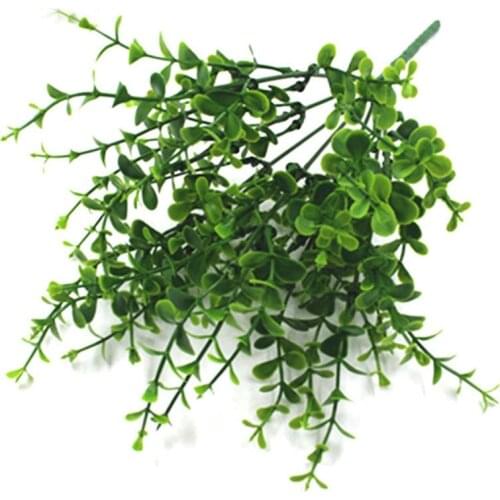 Artificial Plants Simulation Green Grass Fake Plant Decorate Flowers For Wedding Home Garden Simulation Plastic Plant