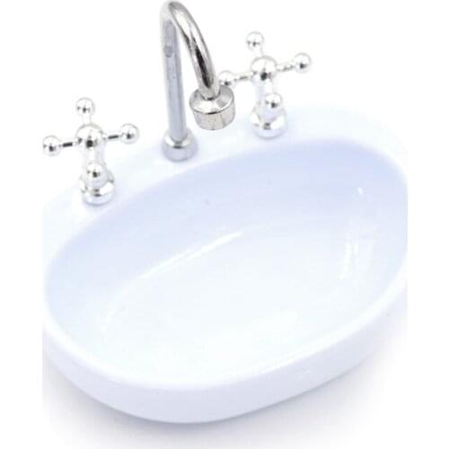 Dollhouse Furniture Mini Washbasin Bathroom Wash Devices Home Storage Decor