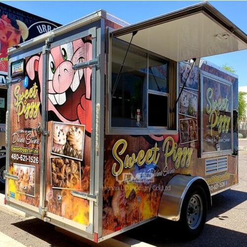 Mobile Sale Food Truck BBQ Cookies Popcron Food Trailer for Sale