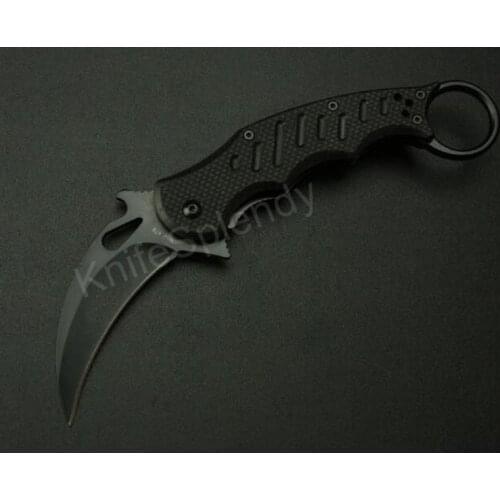 Best Claw Karambit 690 Pocket Folding Claw Knife G10 Handle Training Fixed Blade Knife Fishing Hunting Survival Tool xof Knives