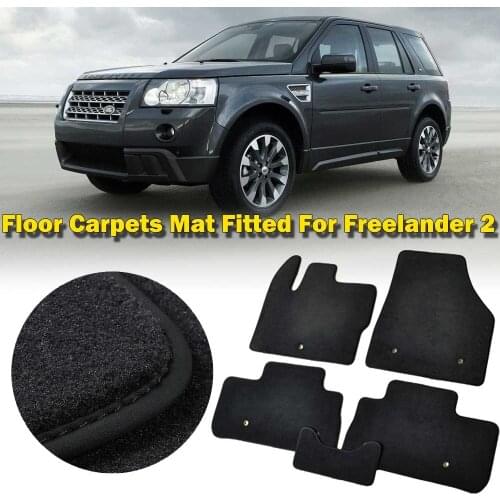 Custom Fit Solid Nylon Auto Odorless Front+Rear Car Floor Mats Liner Protection Carpets For LH/RH LAND ROVER Freelander 2 07-20