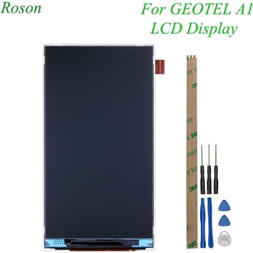 Roson for 4.5 inch For Geotel A1 LCD Display Screen Replacement Repair Part For Geotel A1 Mobile Accessories With Tools+Tapes