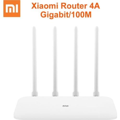 Xiaomi Router 4A Gigabit Edition 100M 1000M 2.4GHz 5GHz Wi-Fi ROM 16MB DDR3 64MB 128MB High Gain 4 Antennas Remote APP Control