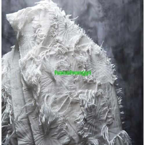 Handmade three-dimensional fringe pattern creative clothing fabric/half price