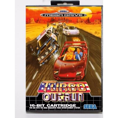 Turbo Out Run 16 bit MD Game Card With Retail Box For Sega Mega Drive/ Genesis