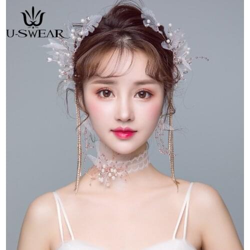 High Quality Handmade Crystal Flowers Hair Headband Bridal Hair Accessories Bride Headpiece Beauty Party Prom Hair Jewelry