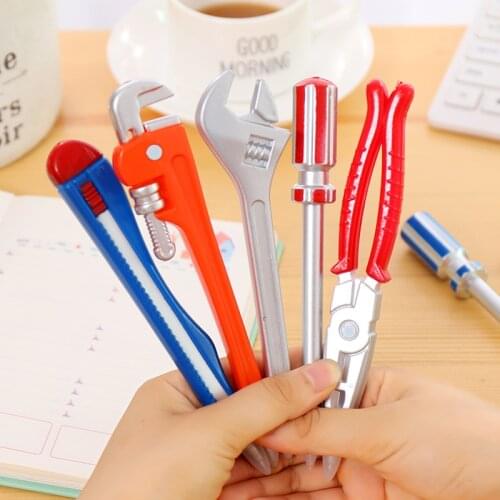 1PCS/Sell) Various Styles Tool Kit Pen Ballpoint Pens Stationery Ballpen Stylus Pen Touch Pen Oily Black Refill 0.7 Mm
