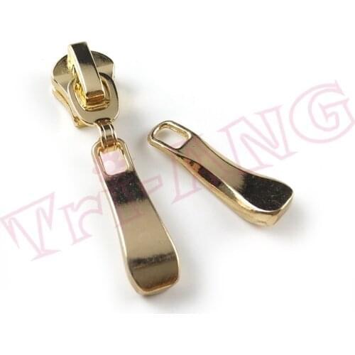 20pcs/lot, Lovely Spoon Shape 5# Gold Color Zipper Sliders