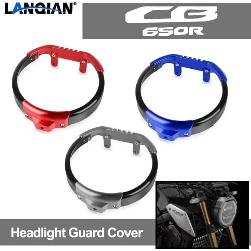 FOR HONDA CB650R CB 650 R 650R 2018 2019 2020 2021 Motorcycle Bikers Aluminum Headlight Protector Cover Grill Accessories