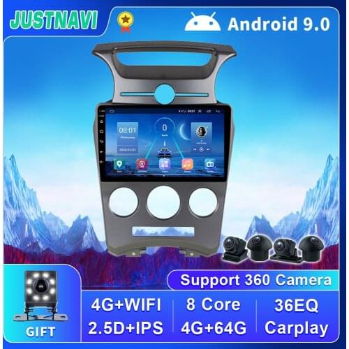 Android 9.0 For Kia Carens 2006-2012 Car 2 Din Manual Aircon Radio 4G WIFI Carplay DSP Camera Multimedia Video Navigation GPS