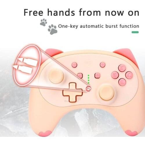 For Nintendo Switch PRO Voice Wake Up Wireless Gamepad Support-Bluetooth Game Controller Dualshock Dual Motor Vibration