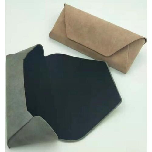 Unisex Fashion Leather Glasses Box Protective Case Women Men Portable Sunglasses Case Optical Reading Eyeglasses Box Accessories