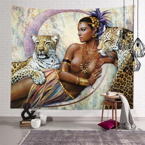 Tapestry Of Sexy African Women For Unique Art Home Decor