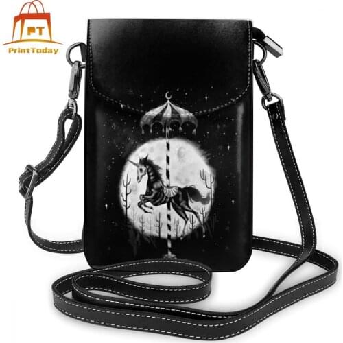 Gothic Unicorn Shoulder Bag Gothic Unicorn Leather Bag Multi Purpose Trending Women Bags Pattern Wedding Purse