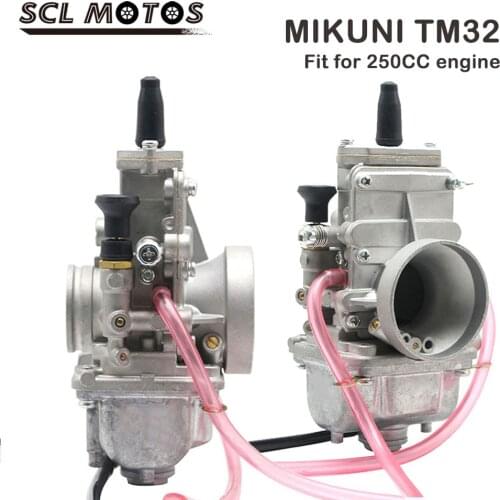 SCL MOTOS Motorcycle Carburetor 32mm Mikuni TM32 Carb 2T 4T TM/TMX Flat Slide Smoothbore Carburador Carb Motorbike Racing New