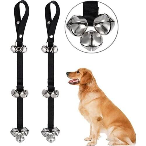 Dog Bells for Potty Training Pet Puppy Doorbell for Housetraining Your Doggy or Housebreaking Your Puppy 2.5*85cm Adjustable