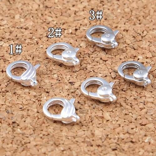 Handmade 100% 925 Silver Jewelry Hook Sterling Silver Jewelry Claps Pure Silver DIY Jewelry Lobster