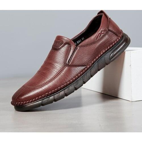 Fashion Trend Men Shoes Microfiber Leather Moccasin Shoes Business Casual Leather Shoes Lightweight Outdoor Shoes Platform Shoes