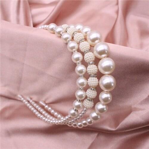 Spring And Summer New Pearl Rhinestone Headband European And American Fashion Texture Advanced Hair Accessories