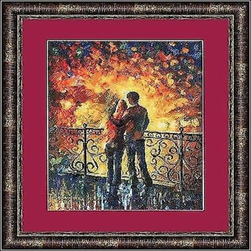 2020 New Arrival Embroidery First Date Cross Stitch Grid with 14CT Aida Counted Canvas & Free Shipping for Home Decor and Gifts