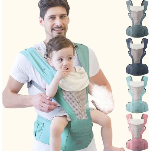 New 0-48M Ergonomic Baby Carrier Using Way Infant Baby Hipseat Carrier Front Facing Ergonomic Kangaroo Baby Wrap Sling Travel