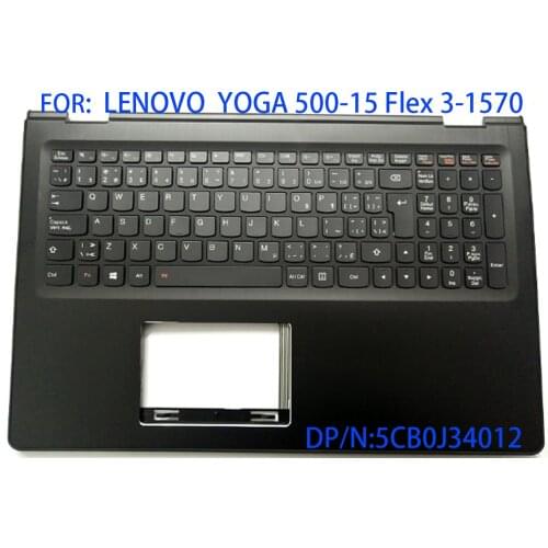 Suitable for Lenovo YOGA YOGA500-15 flex 3-1570 laptop palm pad keyboard Canadian French keyboard 5cb0j34012 new 5cb0j34