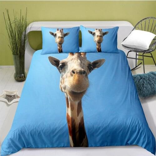 3D Printing Animal Style Quilt Cover with Pillowcase Bedroom Decoration Queen Size Bedding Bedroom Set King Size Bed