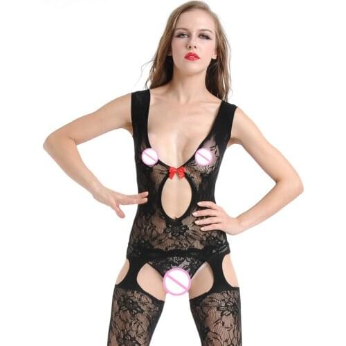 Sexy Lingerie Sexy tights Underwear Sex Products Body sockings Erotic Intimates Sleepwear women suspender lace garter expose hip