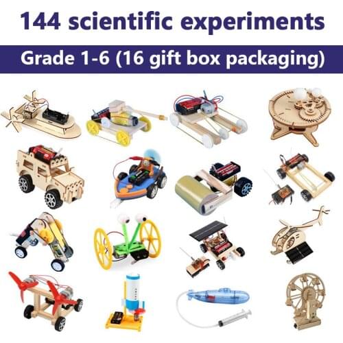 STEM Toys For Children Educational Science Experiment Technology Toy Set DIY Hydraulic Excavator Model Puzzle Painted Kids Toys