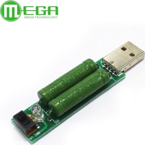 USB mini discharge load resistor 2A/1A With switch 1A Green led, 2A Red led