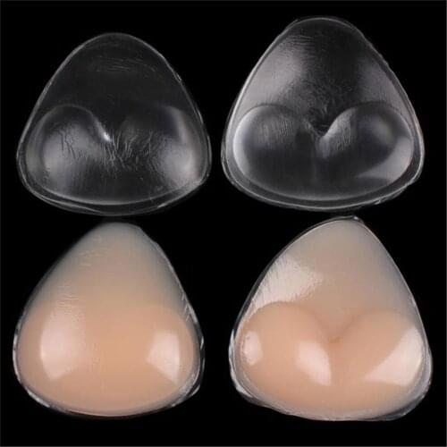 Women Bra Pads Silicone Breast Push Up Insert Breast Cleavage Enhancer Adding Inserts Cups for Bikini Swimsuit Girls