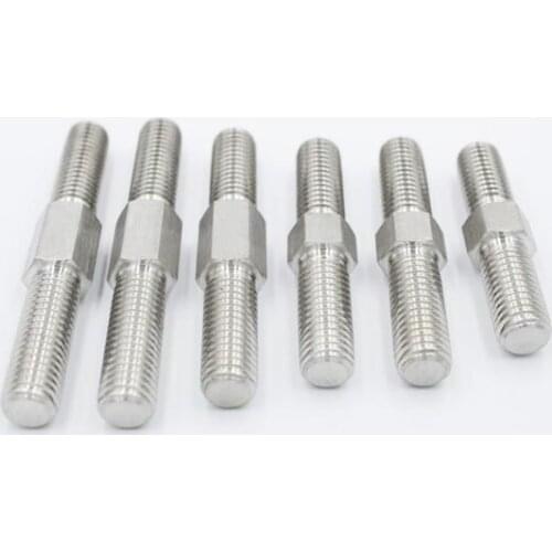 1pcs M10 M12 male screw left and right thread bolt double thread pitch stainless steel machine 40mm-100mm length