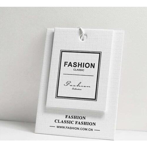 500pcs Custom Hang Tag For Clothing Swing Tags Price Tag Custom Tags Own Logo Clothing Label Price Listing Printing Logo