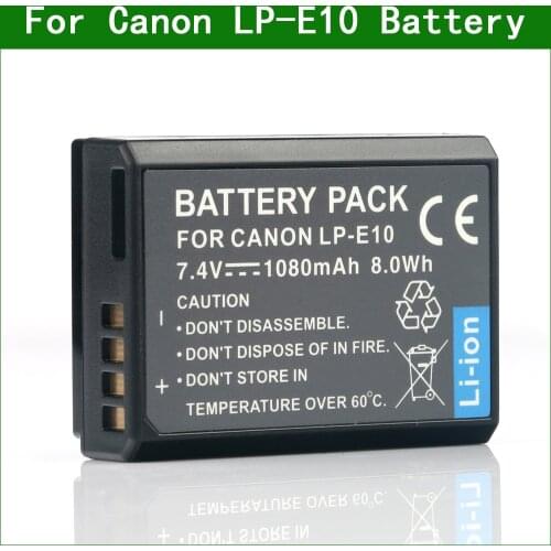 Lanfulang LP-E10 LP E10 LPE10 Digital Camera Battery For Canon EOS 1500D 2000D 3000D 4000D Kiss X80 X90 Rebel T7 T100