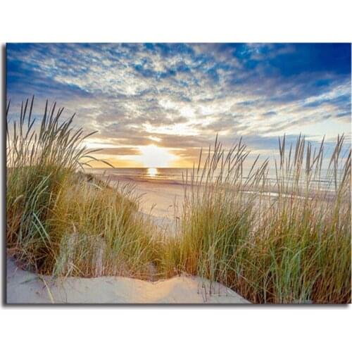 Diamond painting new cross stitch landscape full DIY AB 5D square round diamond diamond embroidery sea beach mosaic decoration