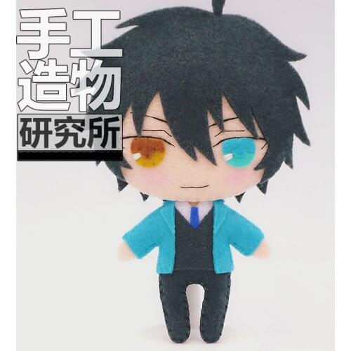 Anime Ensemble Stars Mika 12cm Soft Stuffed Toys DIY Handmade Pendant Keychain Doll Creative Gift