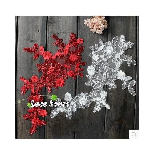 Free shipping New Ivory White Wedding Tiara Veil Sequins Flowers Handmade DIY Accessories Lace