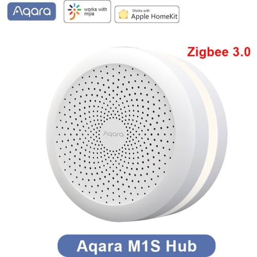 Original Xiaomi Gateway 3 Aqara Hub M1S Mi Gateway Smart Wireless WiFi ZigBee 3.0 RGB LED Night Light For Mi Home Apple Homekit